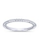Gabriel & Co Ball and Bar Band in 14k White Gold